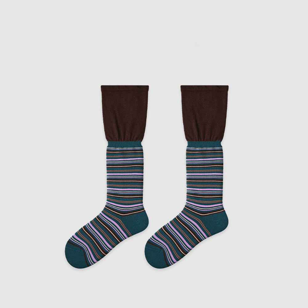 Spliced Calf Socks - DippedShop Wholesale - #9267