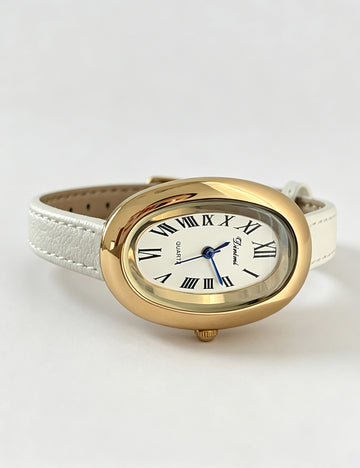 Roman Numeral Oval Quartz Watch - DippedShop Wholesale - #8195