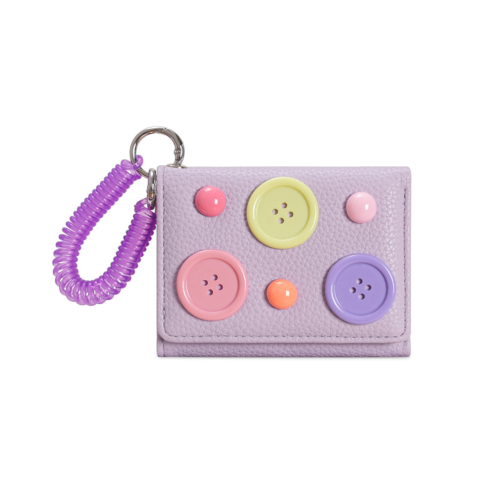 Button Trifold Wallet - DippedShop Wholesale - #7859