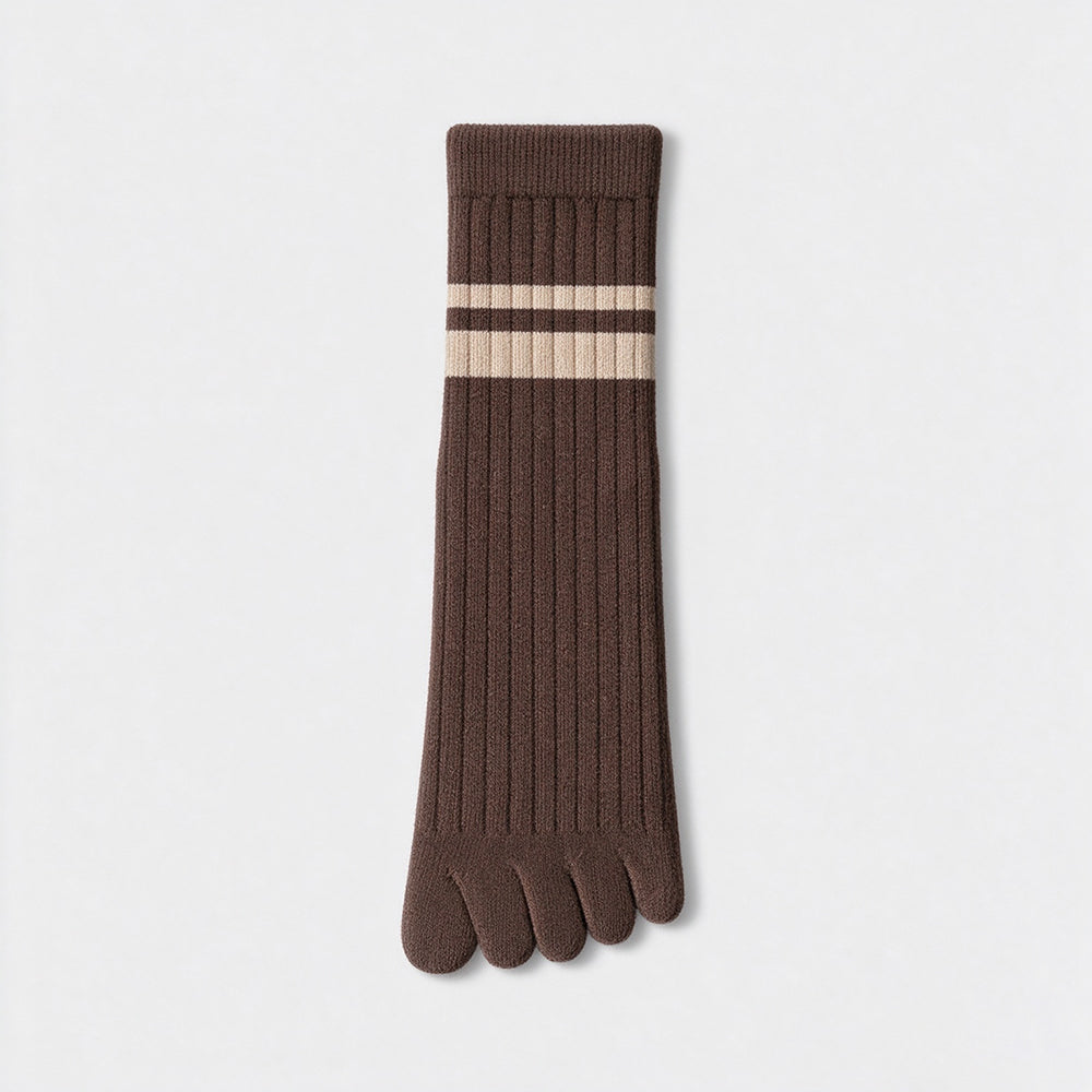 Striped Five Finger Socks - DippedShop Wholesale - #7587