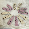 Cute Polka Dot Non Crease Snap Hair Clip 6W6HCP1625
