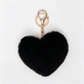 Faux Fur Heart Keychain - DippedShop Wholesale - #7987