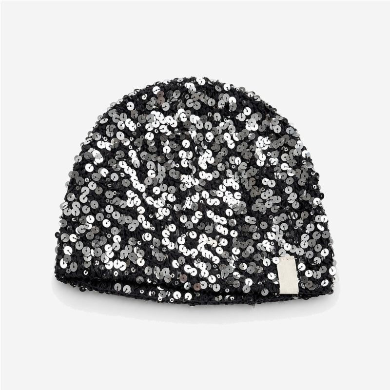 Trendy Sparkling Sequins Knit Beanie Hat 6W6HAT653