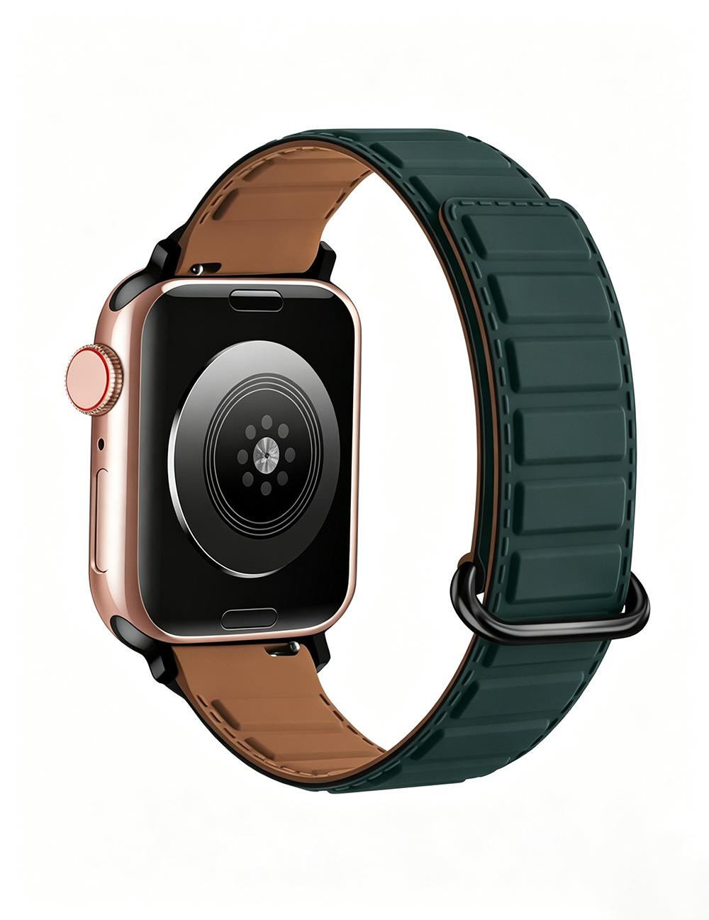 Simple Solid Color Silicone Magnetic Watch Band 6W6JWA93