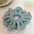 Chic Color Block Handmade Knit Scrunchies 6W6HSR382