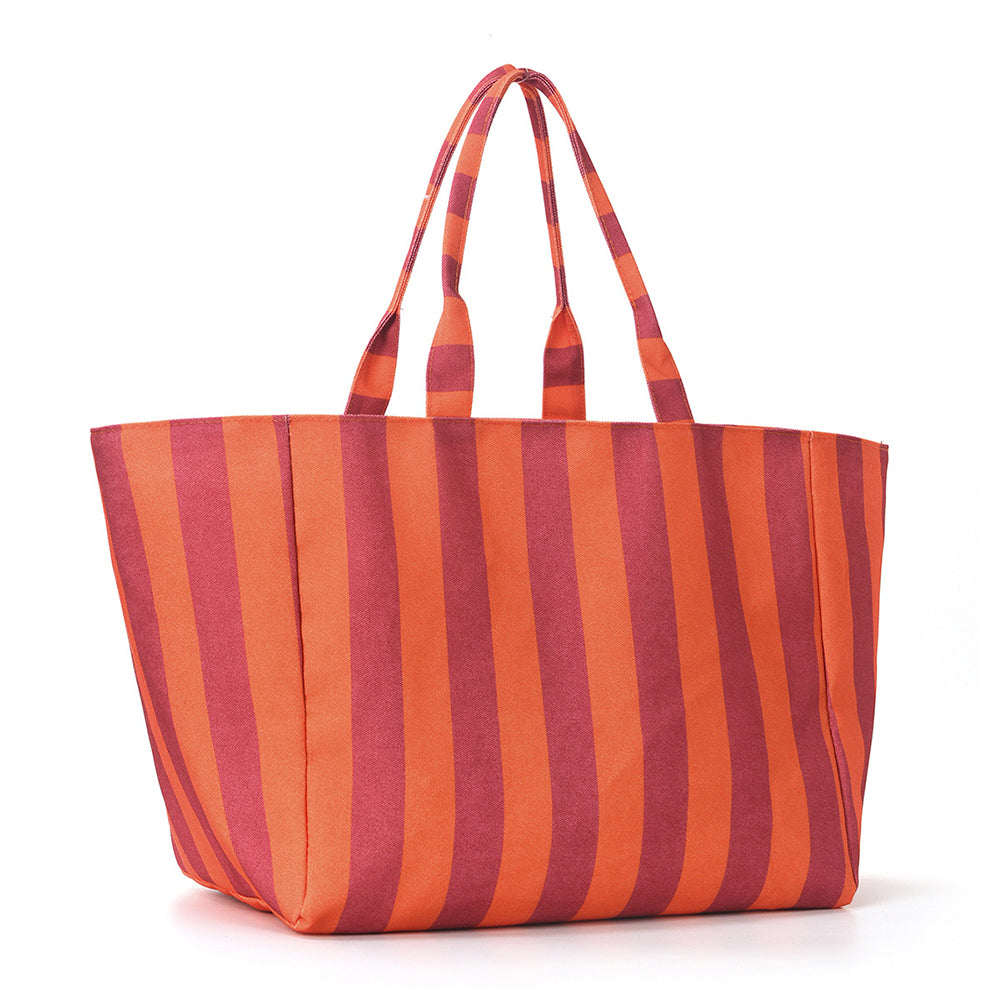 Striped Shopping Tote Bag - DippedShop Wholesale - #3155