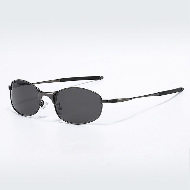 Oval Frame Polarized Cat-eye Sunglasses MK2PPIM6W6GSG206