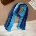 Simple Color Block Soft Versatile Long Scarf 6W6NSC227