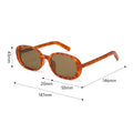 Vintage Oval Frame Polarized Lightweight Sunglasses MK2PPIM6W6GSG205