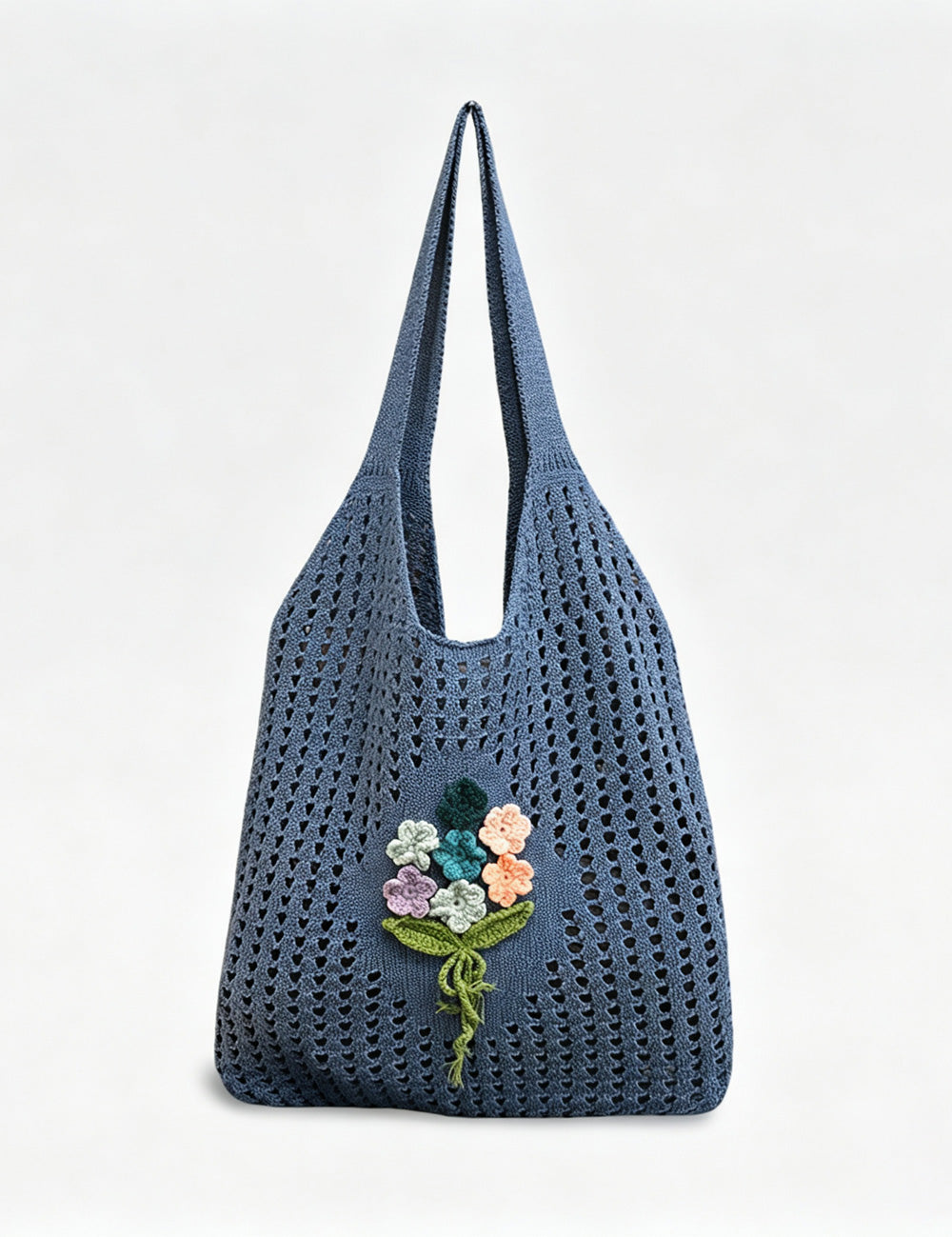 Crochet Floral Shoulder Bag - DippedShop Wholesale - #3763