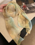 Chic Floral Print Lightweight Silk Scarf 6W6NSI197