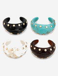 Vintage Metal Rivet Wide Open Bracelets 6W6JBR620