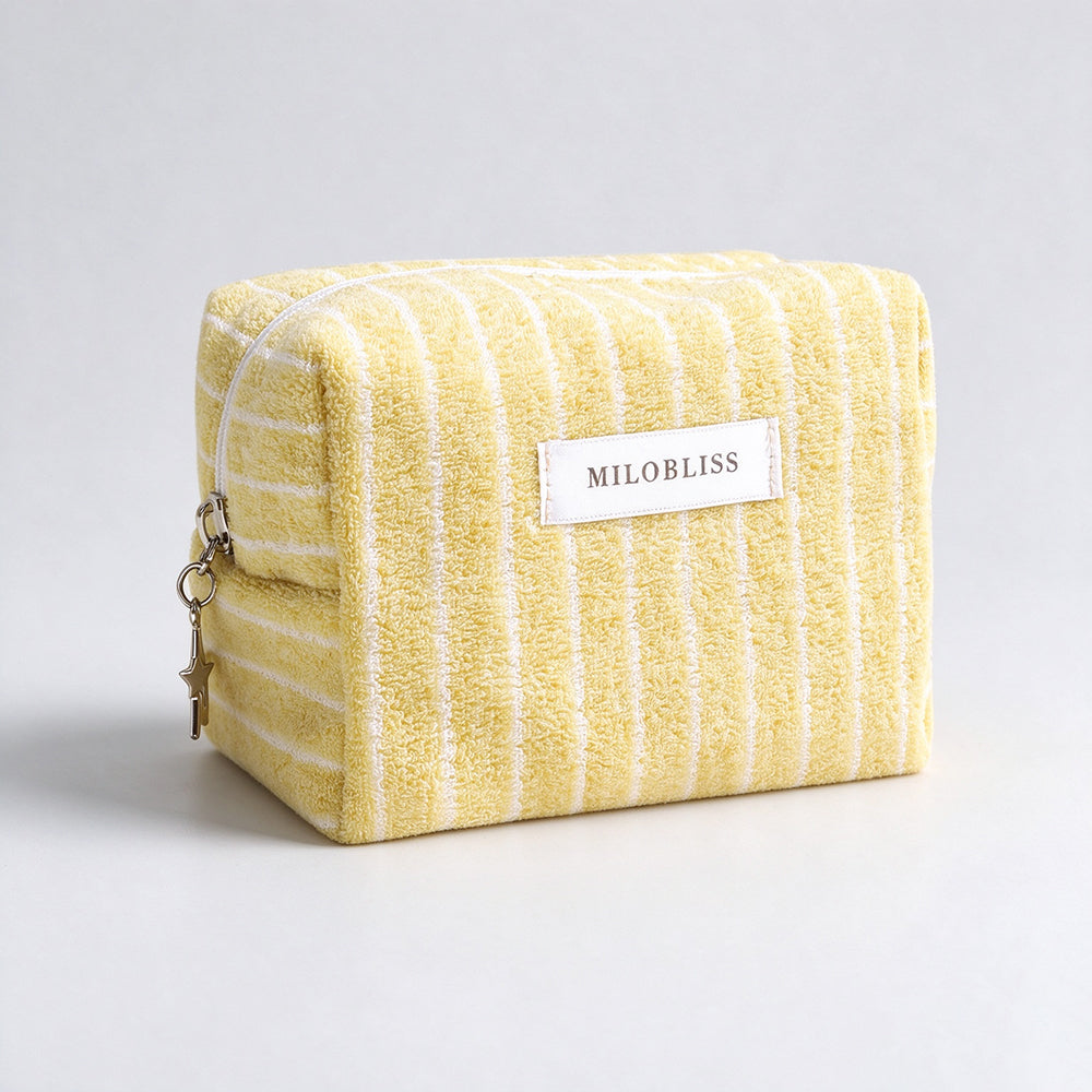 Simple Color Block Striped Portable Cosmetic Bag 6C5CO268