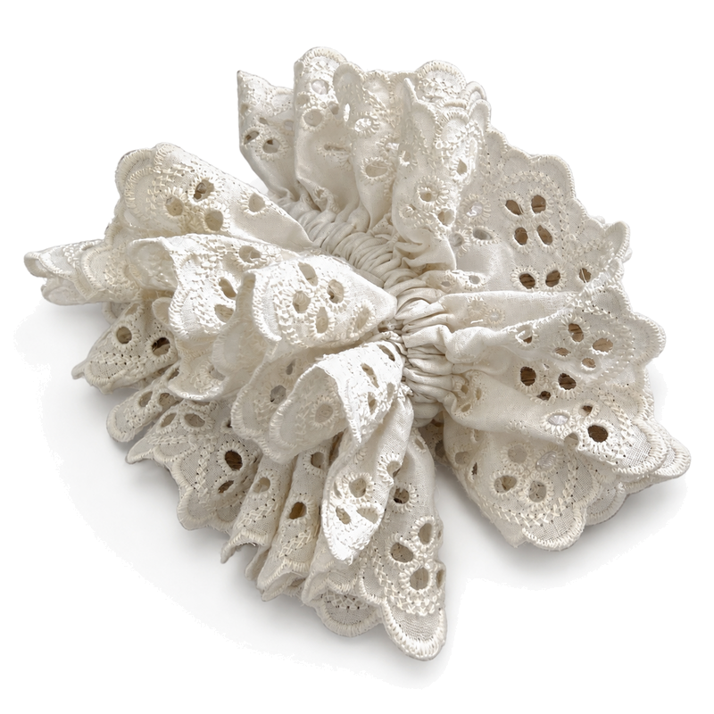 Minimalist Solid Color hollow Out Scrunchies 6W6HSR343