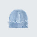 Solid Color Distressed Ripped Knit Beanie 6W6HAT664