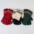 Fair Isle Touchscreen Knit Gloves - DippedShop Wholesale - #8211