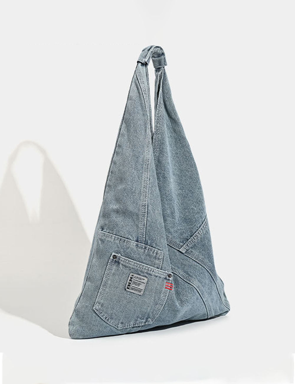 Washed Denim Large Capacity Handbag 6W10BBG1337
