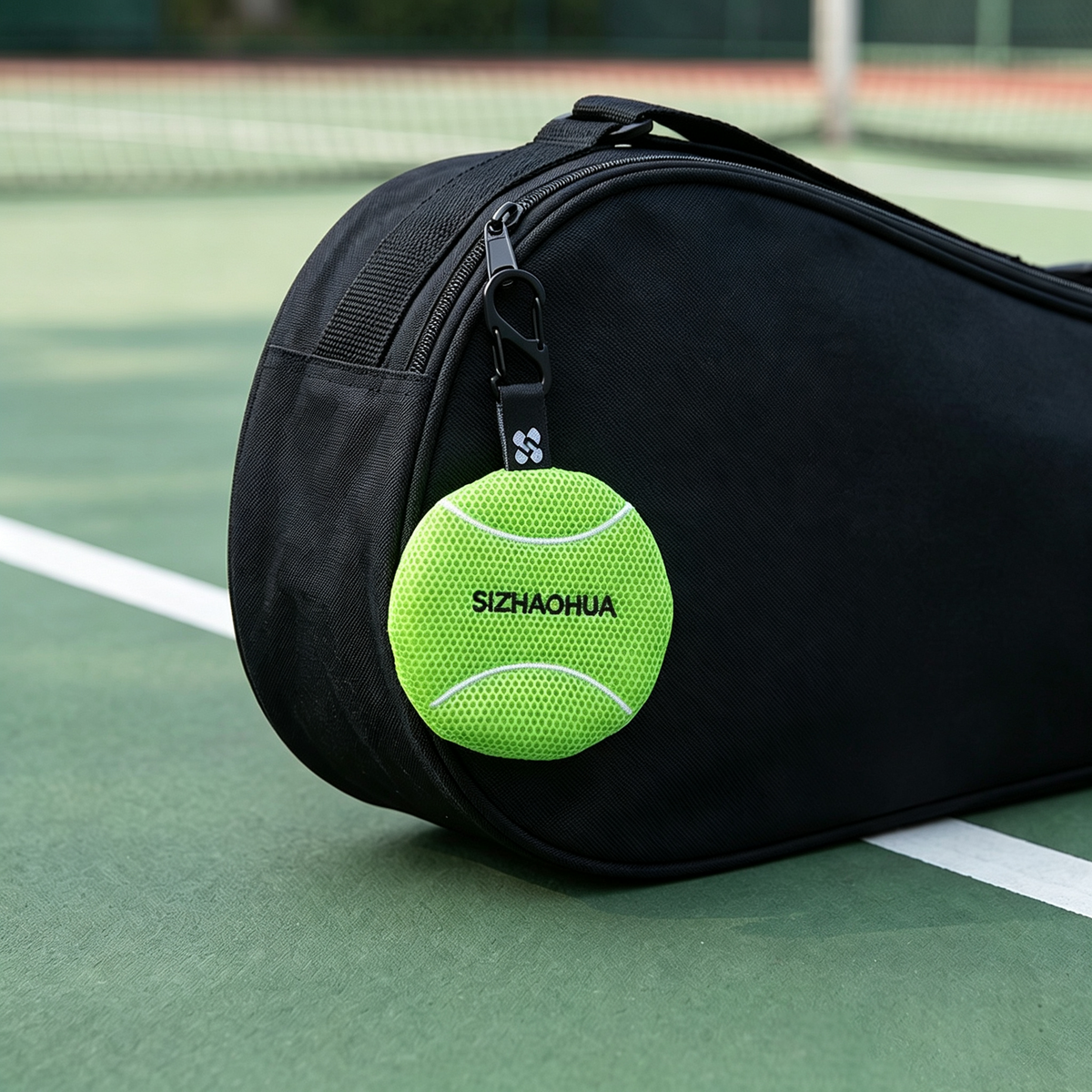 Funny Tennis Ball Mini Pouch Bag Charm 6W10BBC748