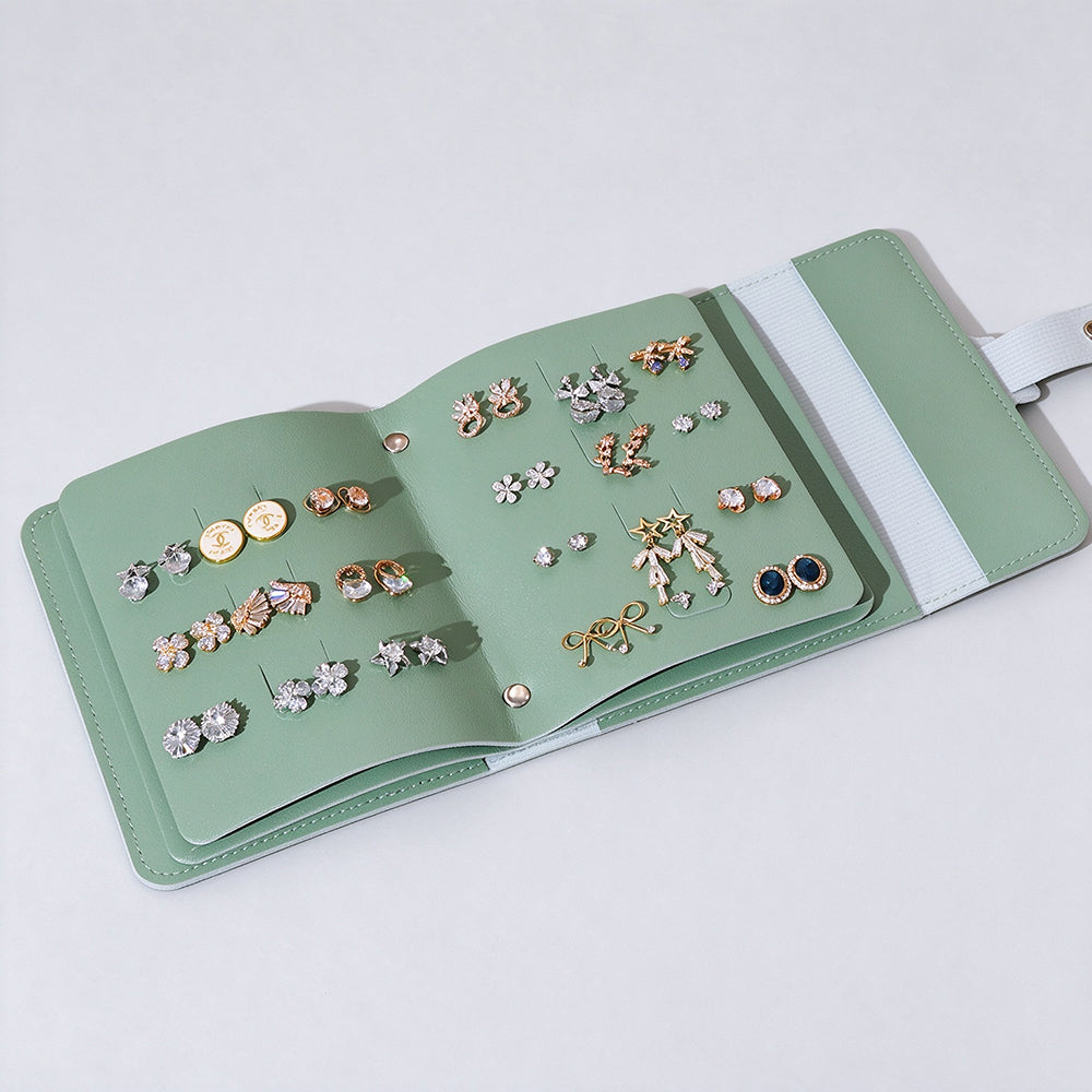 Simple Foldable Earring Hold Jewelry Book Organizer 6H13HSJ150