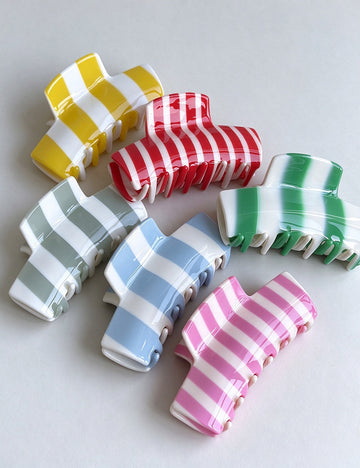 Color Block Hair Claw - DippedShop Wholesale - #4691