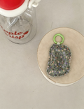 Stylish Floral Print Letters Shape Bag Charm 6W10BBC424