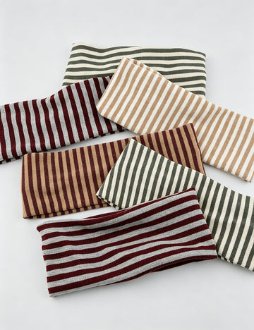 Retro Color Block Striped Wide Headband 6W6HBD408