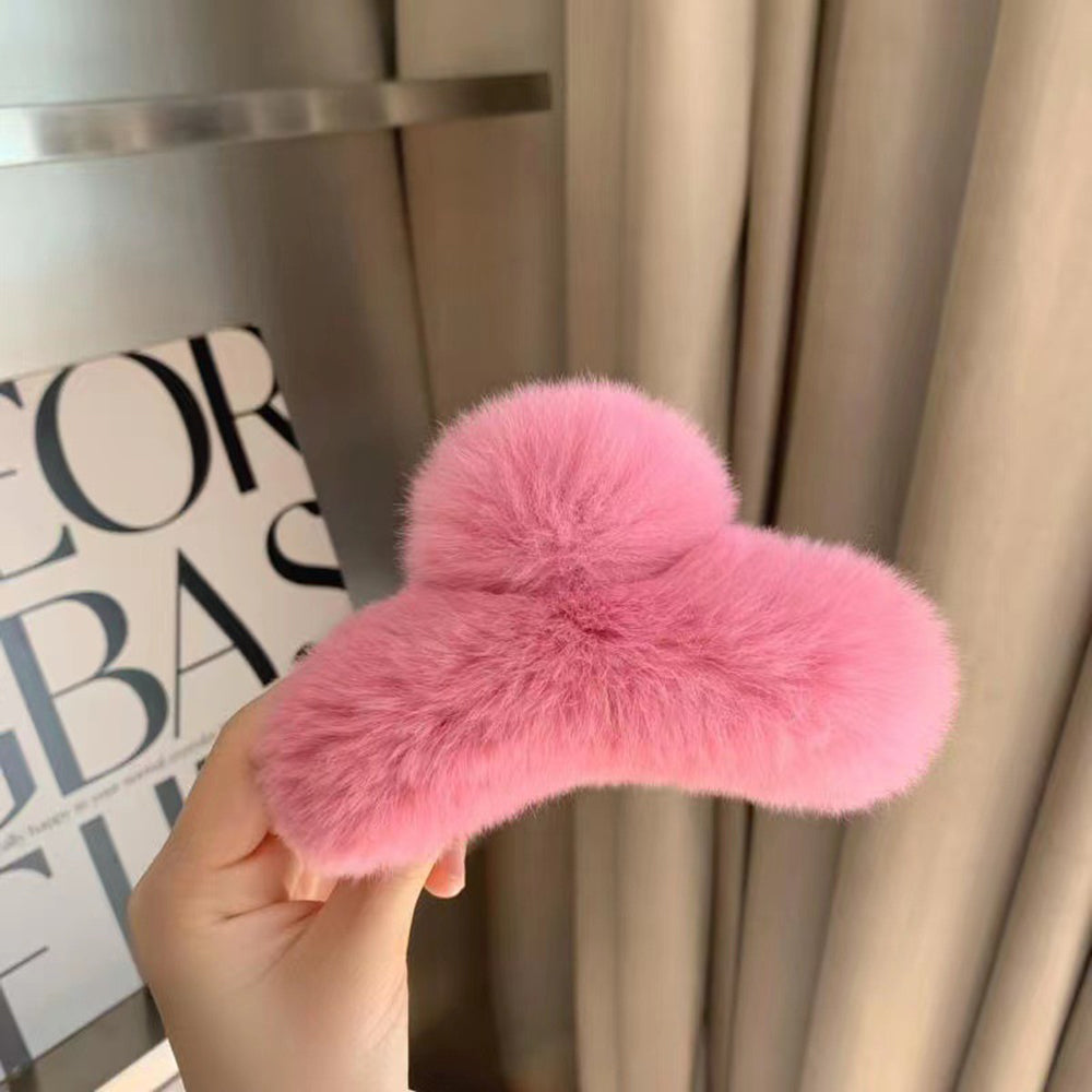 Faux Fur Hair Claw - DippedShop Wholesale - #1811