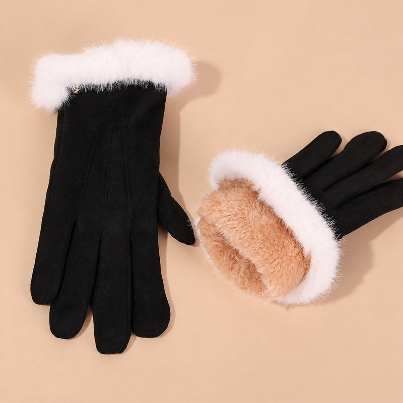 Elegant Suede Touch Screen Warm Gloves 6W6GLO95
