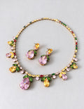 Stylish Rhinestones Tassel Choker Necklace 6W6JNC978