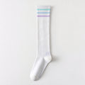 Stylish Color Block Striped Over Knee High Socks 6W8FSO1011