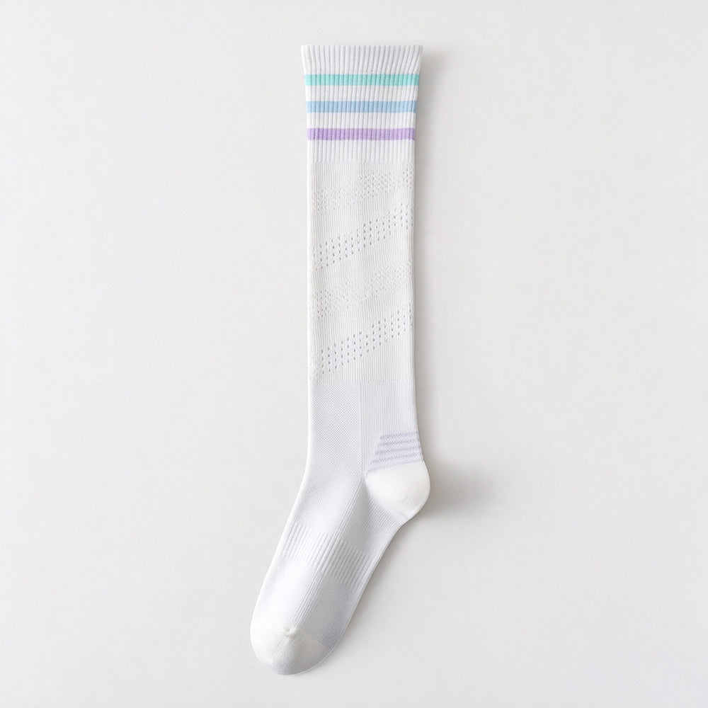 Stylish Color Block Striped Over Knee High Socks 6W8FSO1011
