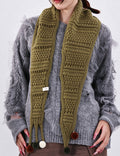 Winter Knit Pom-pom Scarf - DippedShop Wholesale - #1443