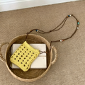 Cute Solid Color Hollow Hand Crochet Crossbody Bag MK2BCR6W10BBG22