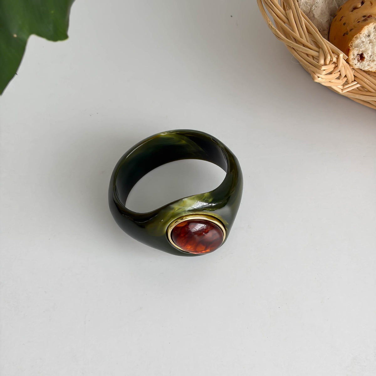 Natural Stones Irregular Weave Resin Bracelets 6W6JBR621