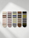 Striped Slouch Crew Socks - DippedShop Wholesale - #9939