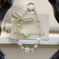 Stylish Tulip Beaded Chain Keychain Bag Charm 6W10BBC415