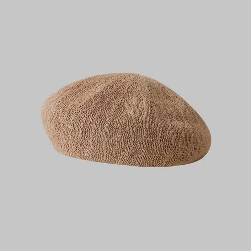 Dopamine Mesh Solid Color Beret Hat MK2COK6W6HAT366