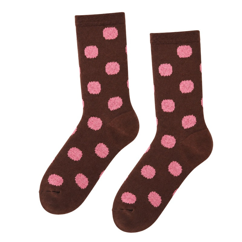 Polka Dot Crew Socks - DippedShop Wholesale - #5731