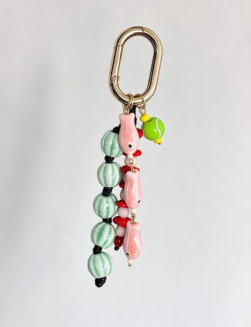 Bead Fish Tassel Keychain - DippedShop Wholesale - #0499