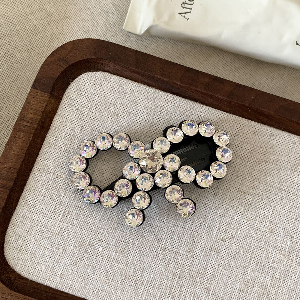 Rhinestone Bow Knot Hairpin - DippedShop Wholesale - #7891