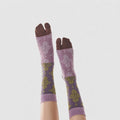 Vintage Floral Embossed Split Toe Tabi Socks 6W8FSO687
