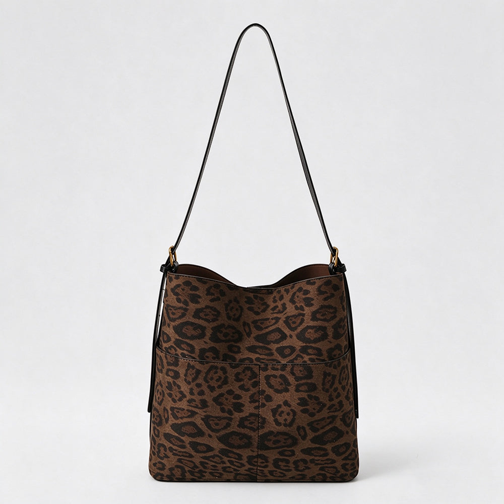 Retro Large Capacity Leopard Print - DippedShop Wholesale - #1427