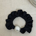 Minimalist Solid Color Pearl Elastic Scrunchies 6W6HSR380