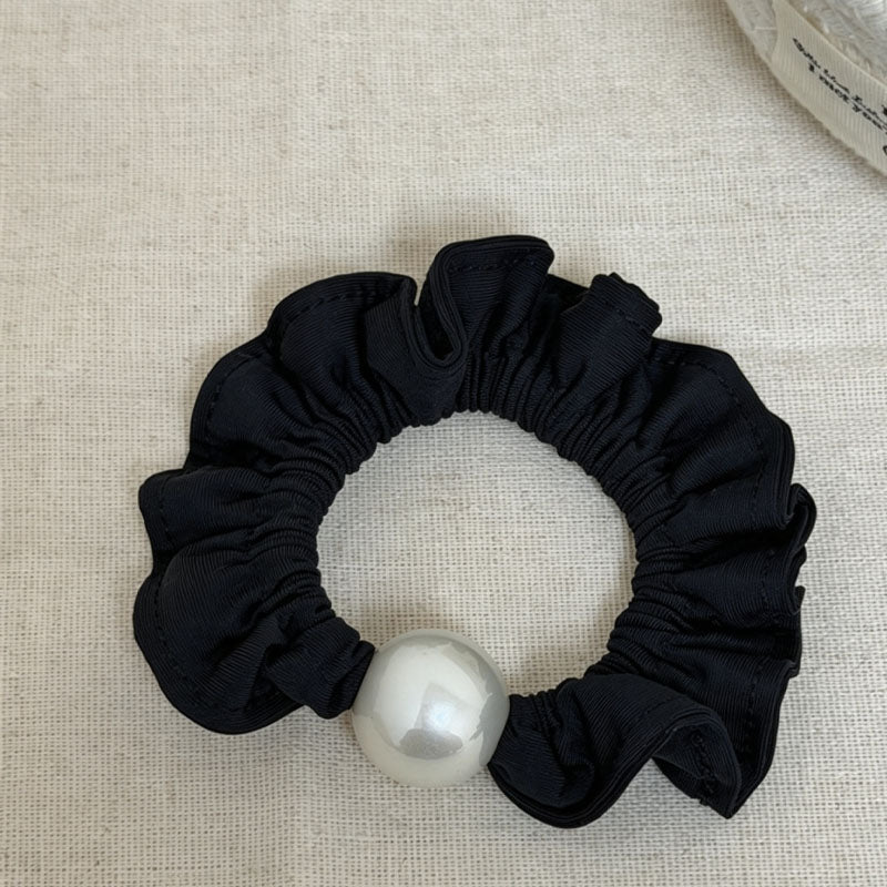 Minimalist Solid Color Pearl Elastic Scrunchies 6W6HSR380