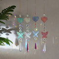 Glitter Heart Butterfly Crystal Prism Hanging Sun Catcher 6H7HLS212