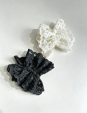 Sweet Solid Color Lace Ruffled Scrunchies 6W6HSR482