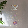 Elegant Crystal Butterfly Flower Pendant Cun Catcher 6H7HLS183