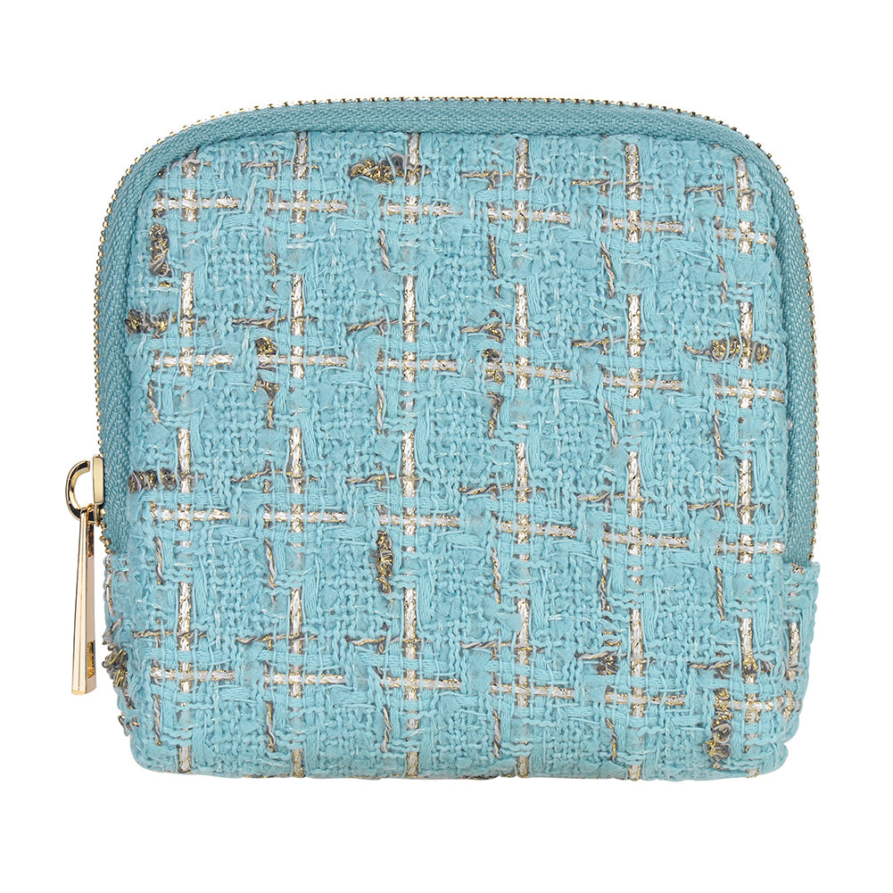 Tweed Jewelry Organizer Pouch - DippedShop Wholesale - #7731