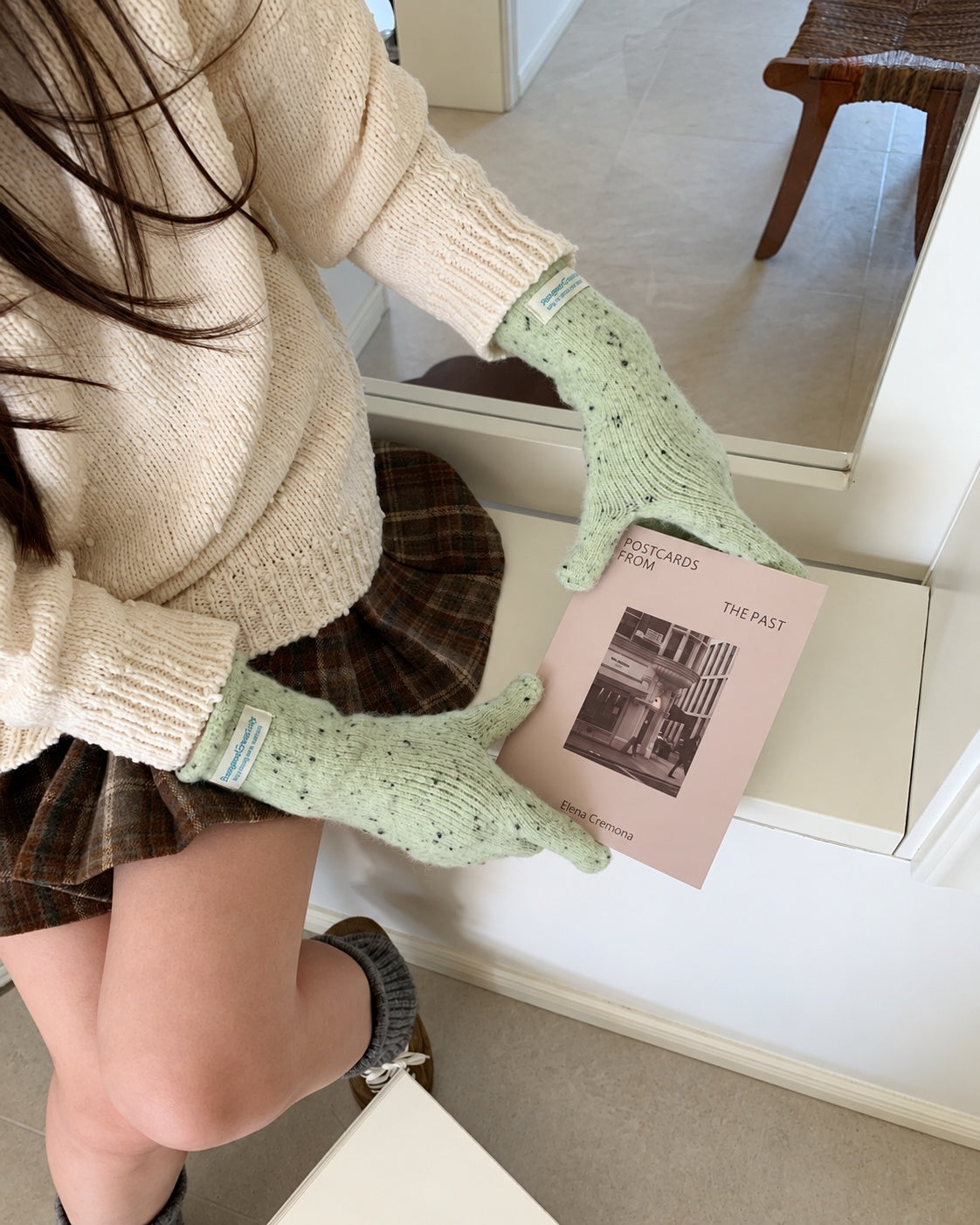 Trendy Polka Dots Knit Touch Screen Gloves 6W6GLO87