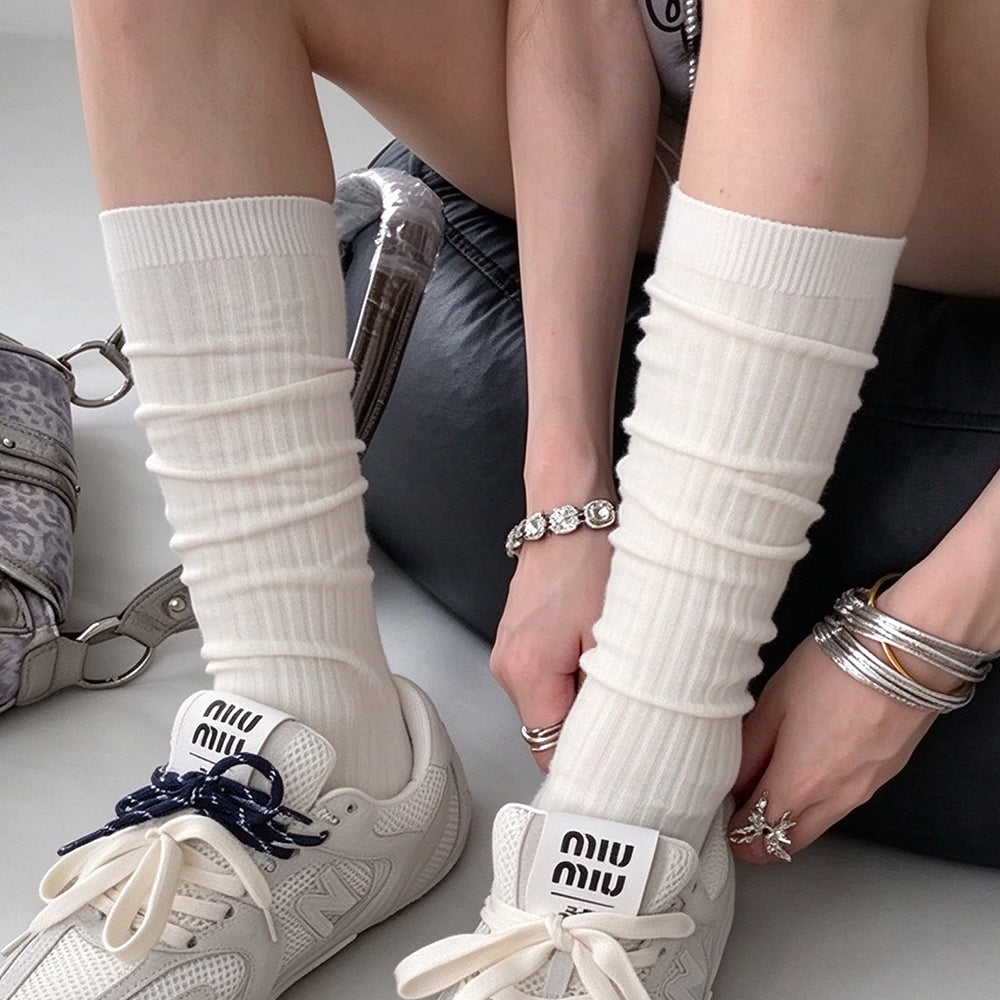 Slouchy Mid-Calf Socks - DippedShop Wholesale - #7171